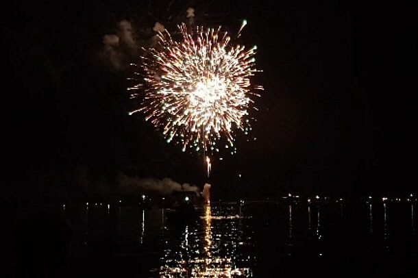 SPP Fireworks Display At Night