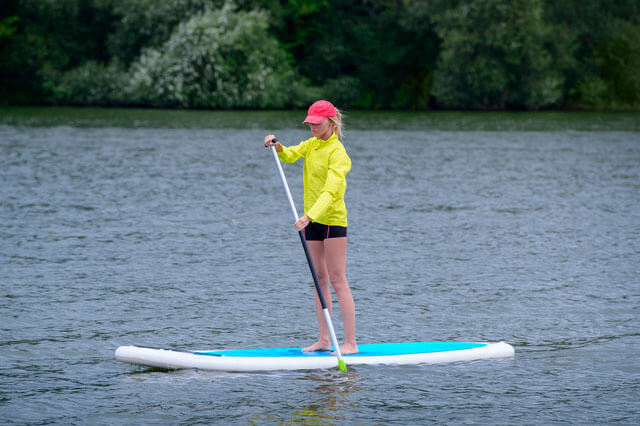 SPP Person using paddle board for exercise