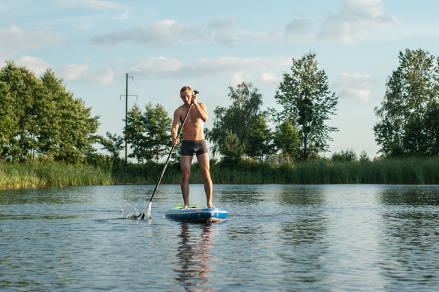 SPP Person using paddleboard