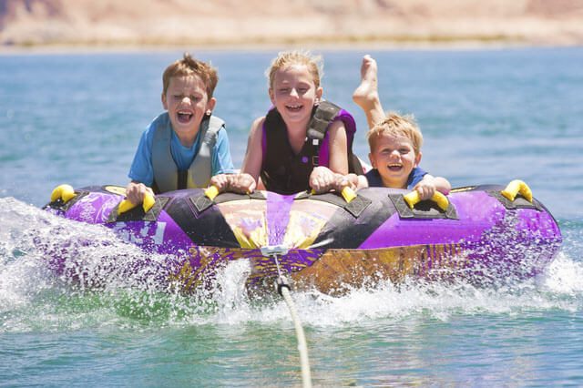 SPP Children on a water tubing